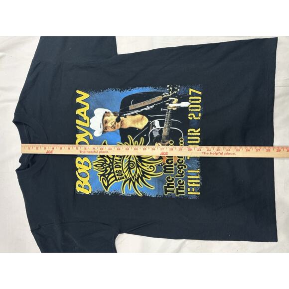 Y2K Bob Dylan T-Shirt Fall 2007 USA Tour Folk Blues Men's Tee Size Large Music - Picture 5 of 5